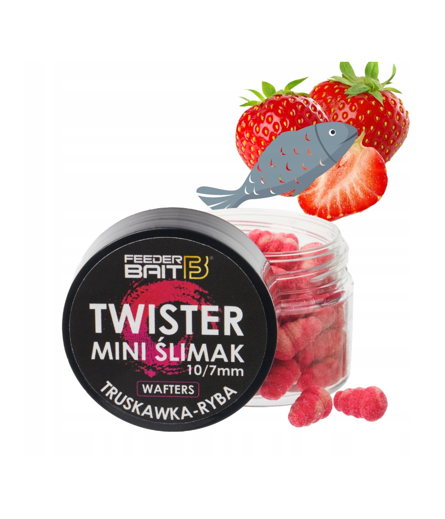 Feeder Bait Mini Ślimak Wafters Truskawka-Ryba