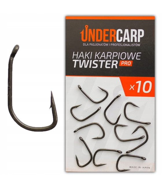 Haki Karpiowe Twister 2 PRO UnderCarp - 10 szt