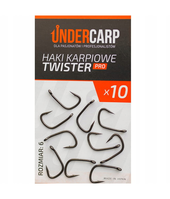 Haki Karpiowe Twister 6 PRO UNDERCARP 10 szt.