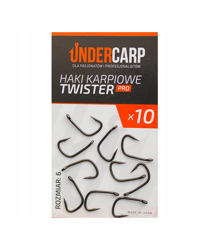 Haki Karpiowe Twister 6 PRO UNDERCARP 10 szt.