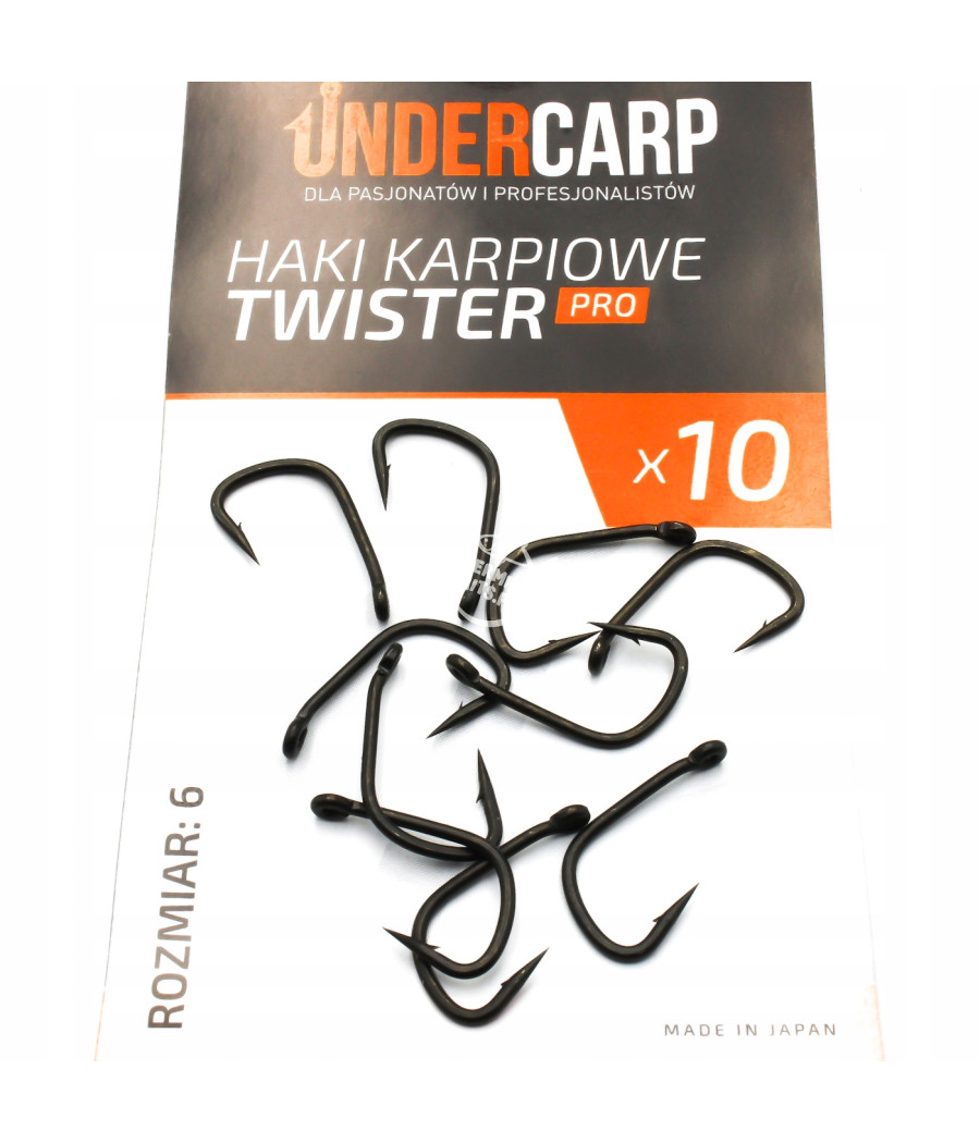Haki Karpiowe Twister 6 PRO UNDERCARP 10 szt.