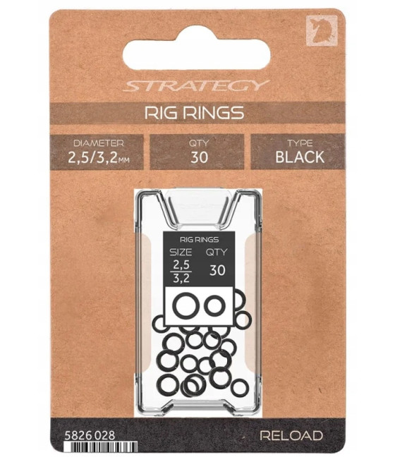 Pierścień miniaturowy kółko Strategy Reload Rig Rings Mix 30szt