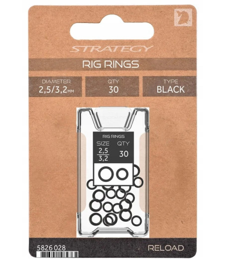 Pierścień miniaturowy kółko Strategy Reload Rig Rings Mix 30szt