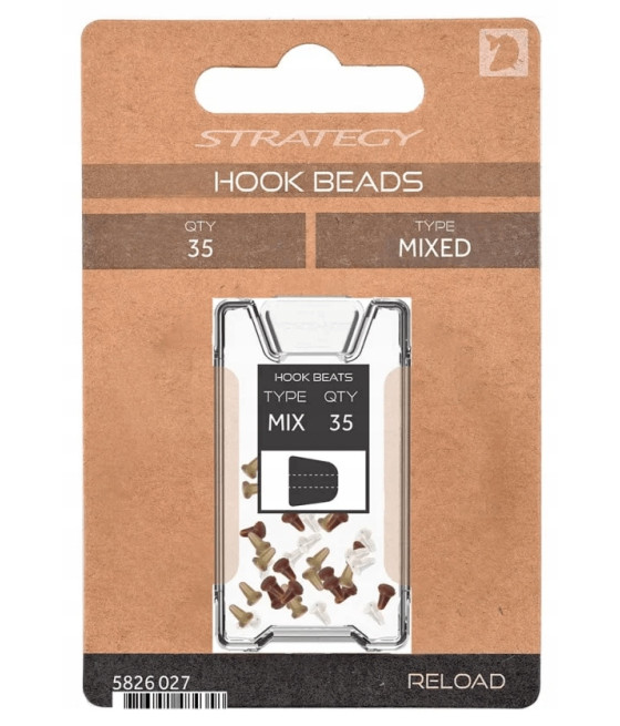 Stopery na haczyk Strategy Reload Hook Beads Mix 35szt