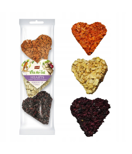 Vita Herbal HEARTS warzywne SERDUSZKA dla gryzoni