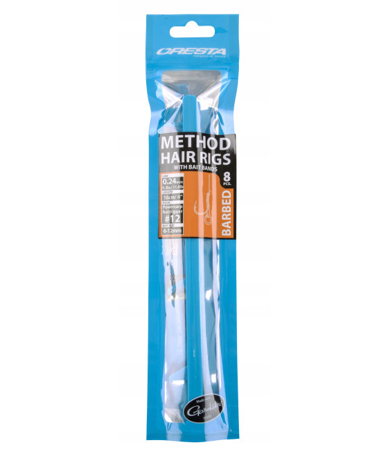 PRZYPON CRESTA METHOD Z GUMKĄ 12-0,24M BARBED SPRO