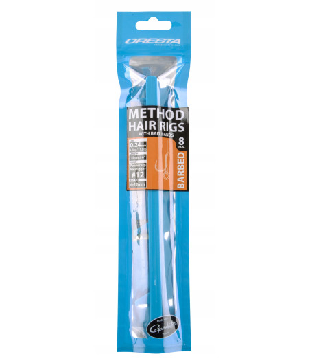 PRZYPON CRESTA METHOD Z GUMKĄ 12-0,24M BARBED SPRO