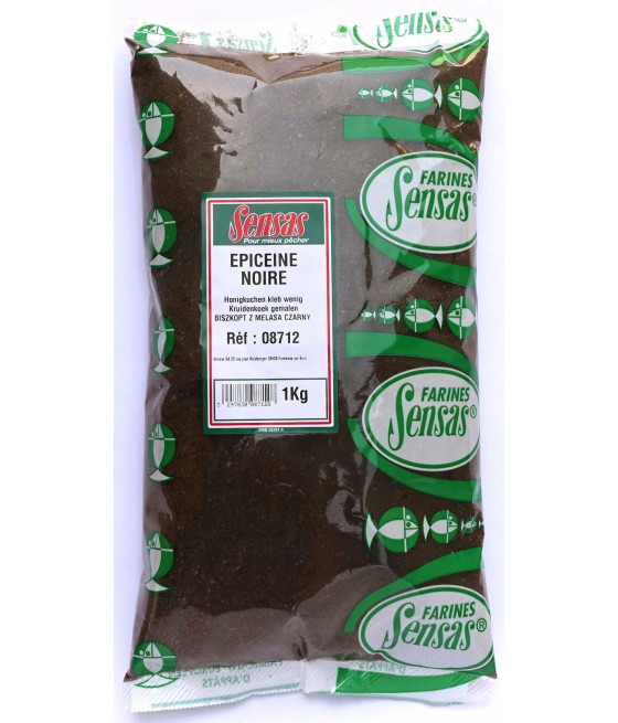 Dodatek do zanęt Sensas Epiceine Noire 1kg. Farine Classique