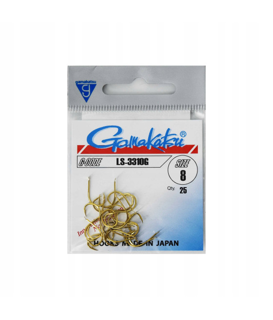 HACZYKI KARPIOWE GAMAKATSU LS-3310G nr 8 ZŁOTE
