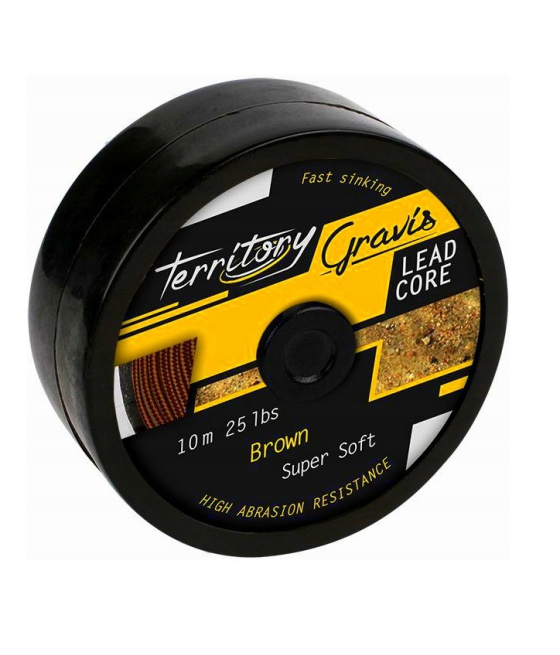 PLECIONKA GRAVIS LEADCORE 55lbs/10m BRĄZ MIKADO