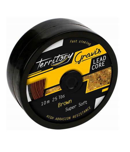 PLECIONKA GRAVIS LEADCORE 55lbs/10m BRĄZ MIKADO