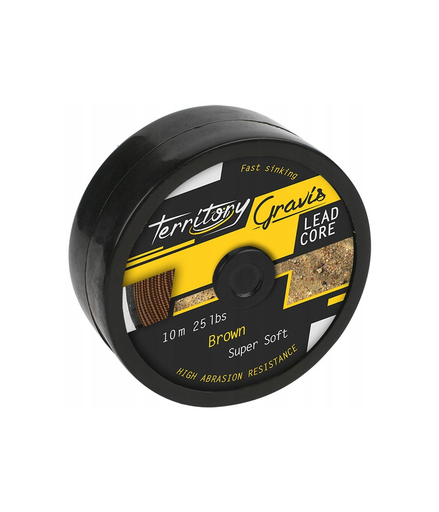 PLECIONKA GRAVIS LEADCORE 55lbs/10m BRĄZ MIKADO