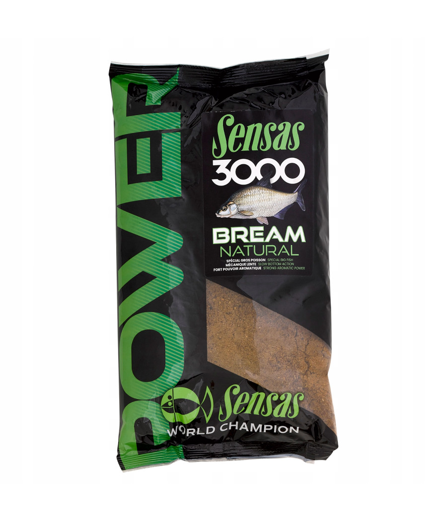 ZANĘTA SENSAS 3000 POWER BREAM NATURAL 1KG ZANĘTA SENSAS 3000 POWER BREAM NATURAL 1KG