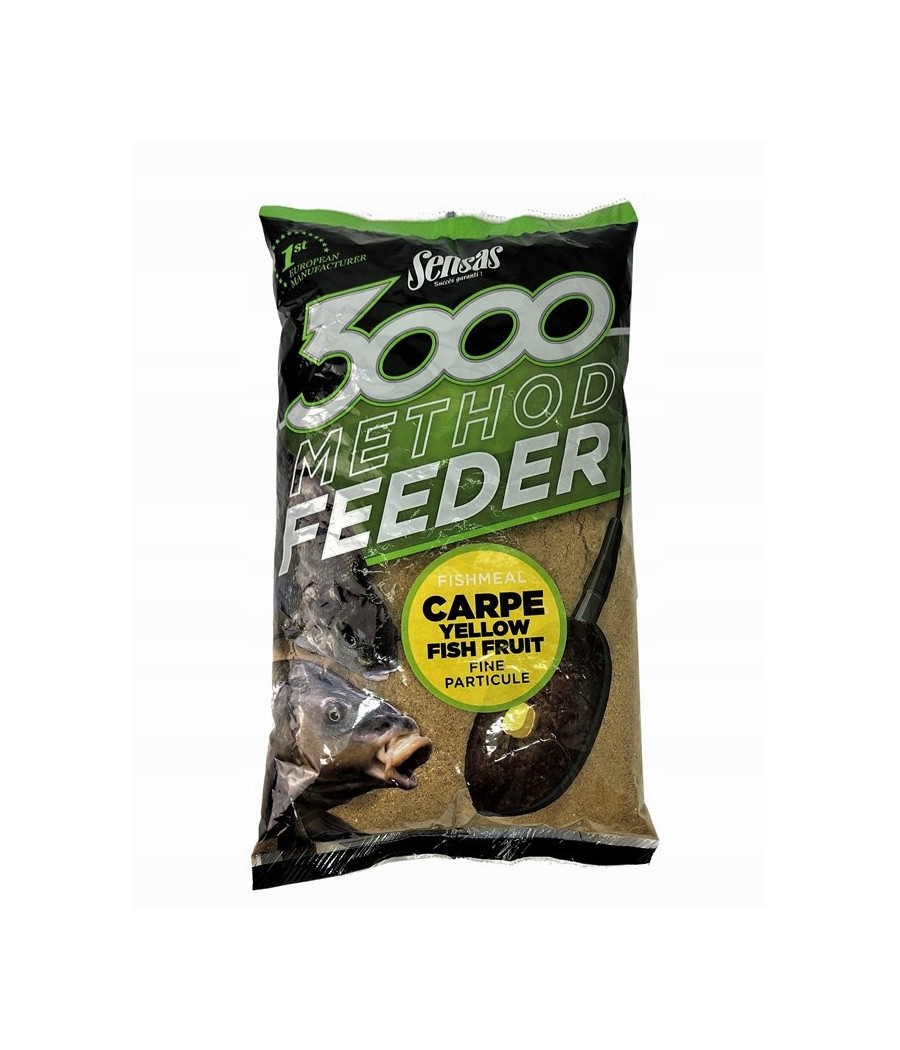 3000 ZANĘTA METHOD CARPE YELLOW 1KG SENSAS 3000 ZANĘTA METHOD CARPE YELLOW 1KG SENSAS