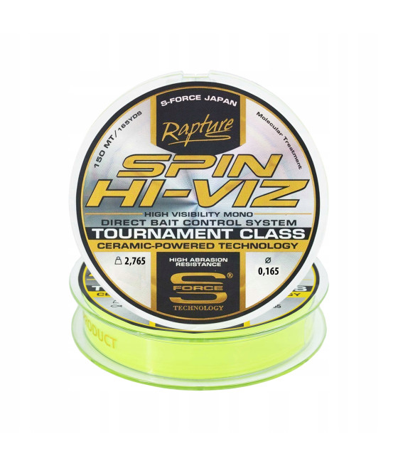 ŻYŁKA RAPTURE SPIN HI-VIZ 0,165mm 150m TRABUCCO