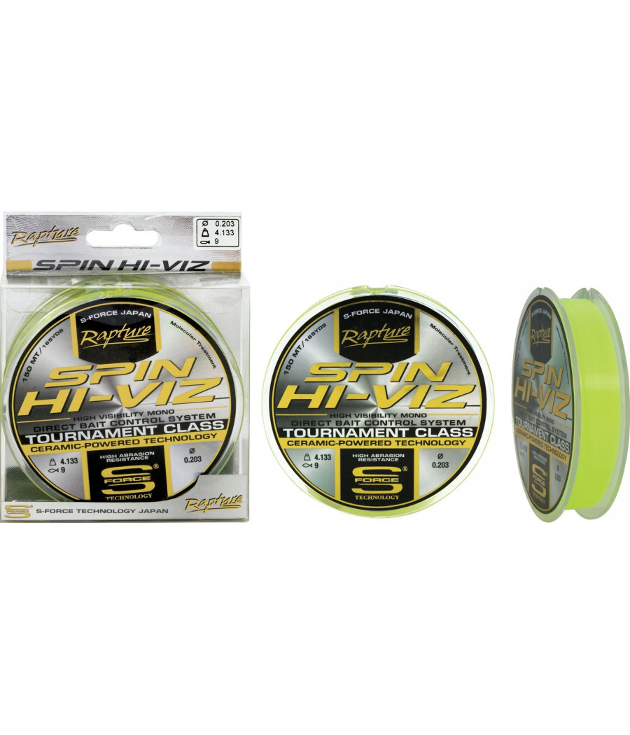 ŻYŁKA RAPTURE SPIN HI-VIZ 0,165mm 150m TRABUCCO