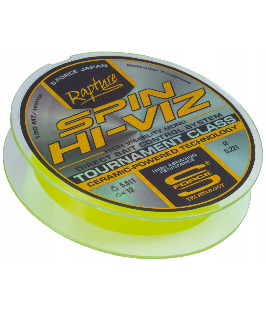 ŻYŁKA RAPTURE SPIN HI-VIZ 0,165mm 150m TRABUCCO