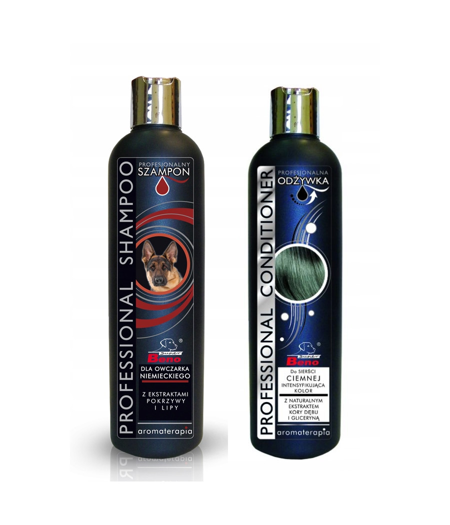 SUPER BENO Profesional odżywka do sierści ciemnej 250ml