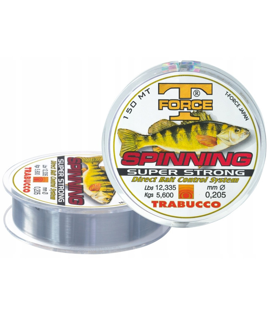 ŻYŁKA TRABUCCO T-FORCE SPIN PERCH 0,205mm 150m ŻYŁKA TRABUCCO T-FORCE SPIN PERCH 0,205mm 150m