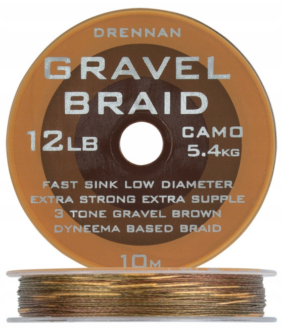 Plecionka Przyponowa GRAVEL BRAID 12lb Drennan