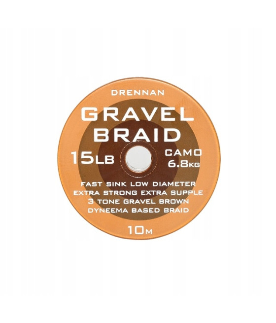 Plecionka Przyponowa GRAVEL BRAID 12lb Drennan