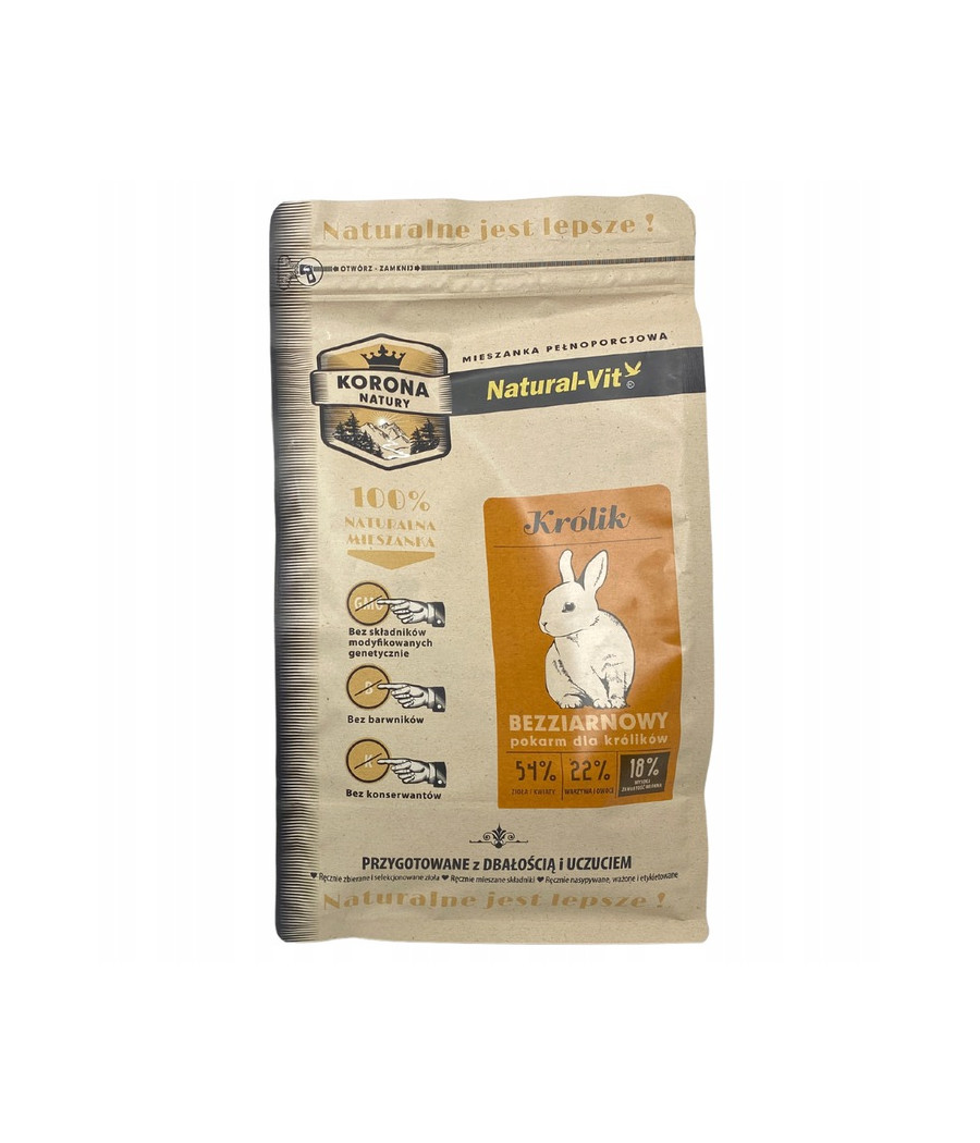 Korona Natury karma mieszanka 1,6 kg królik
