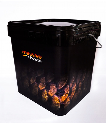 WIADRO CZARNE MESSIVE BAITS 17L