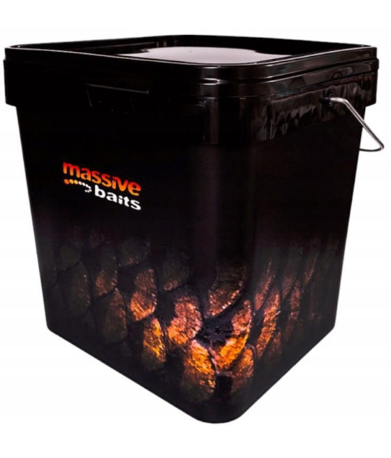 WIADRO CZARNE MESSIVE BAITS 17L