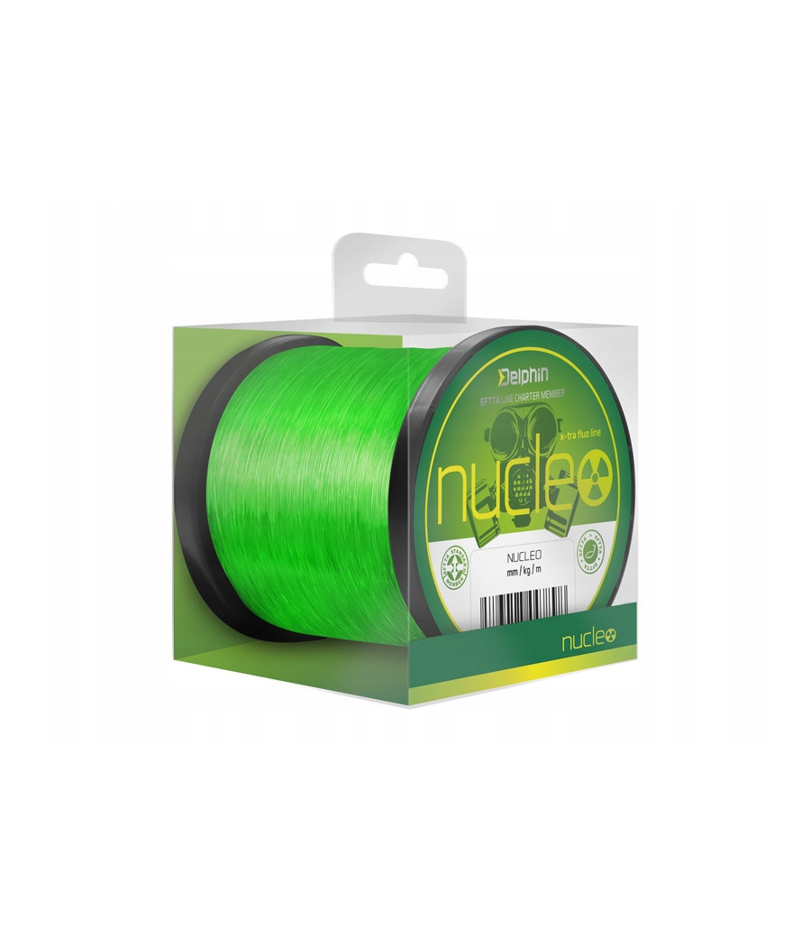 ŻYŁKA DELPHIN KARPIOWA NUCLEO FLUO ZIELONY 0,25MM ŻYŁKA DELPHIN KARPIOWA NUCLEO FLUO ZIELONY 0,25MM