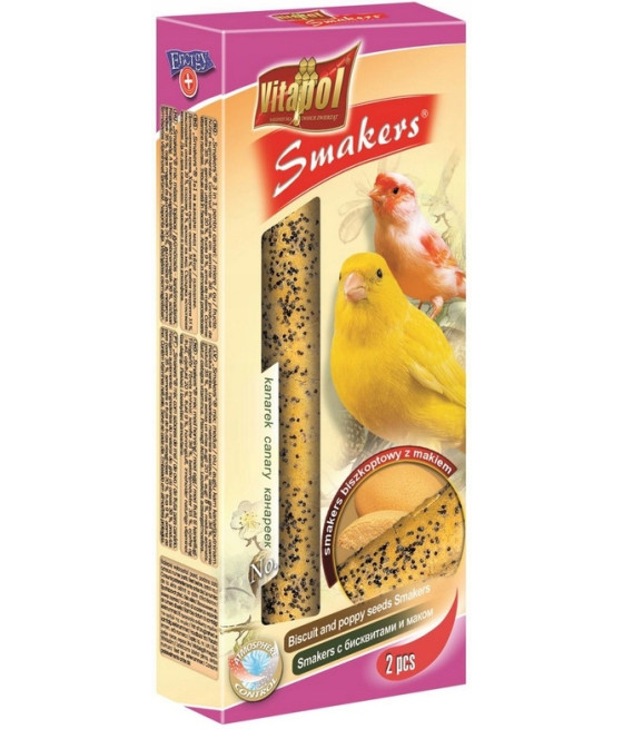 Vitapol Smakers dla kanarka - biszkopt z makiem 2szt