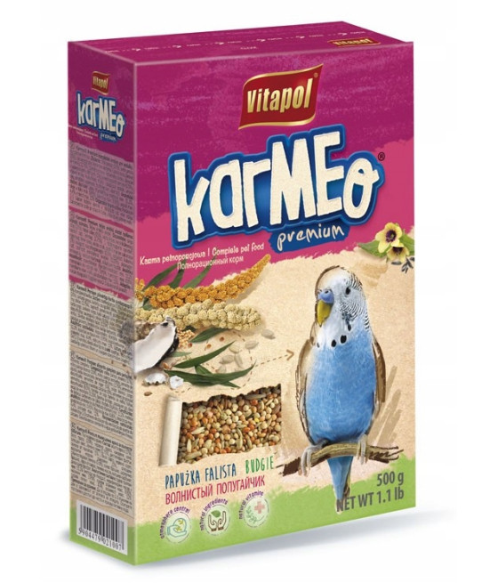 Vitapol Karmeo Premium Karma pełnoporcjowa dla papużki falistej 500g