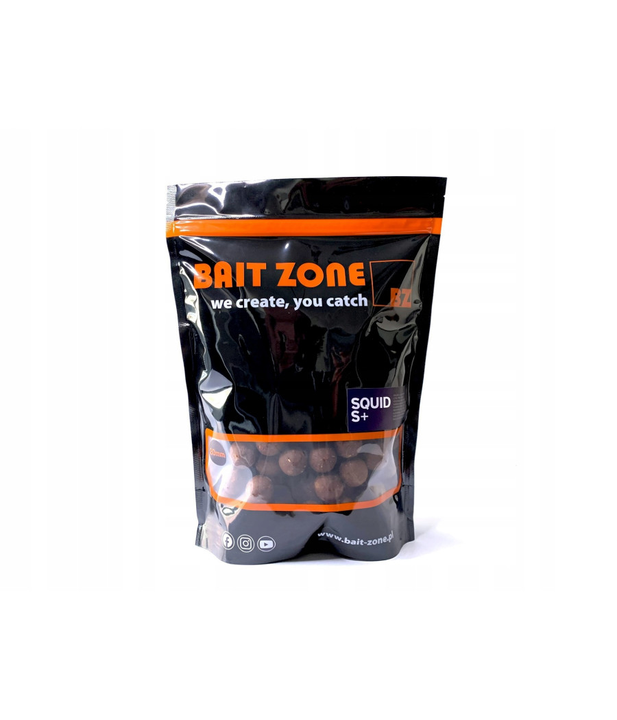 BAIT ZONE KULKI ZANETOWE SQUID S+ 20MM 1KG BAIT ZONE KULKI ZANETOWE SQUID S+ 20MM 1KG