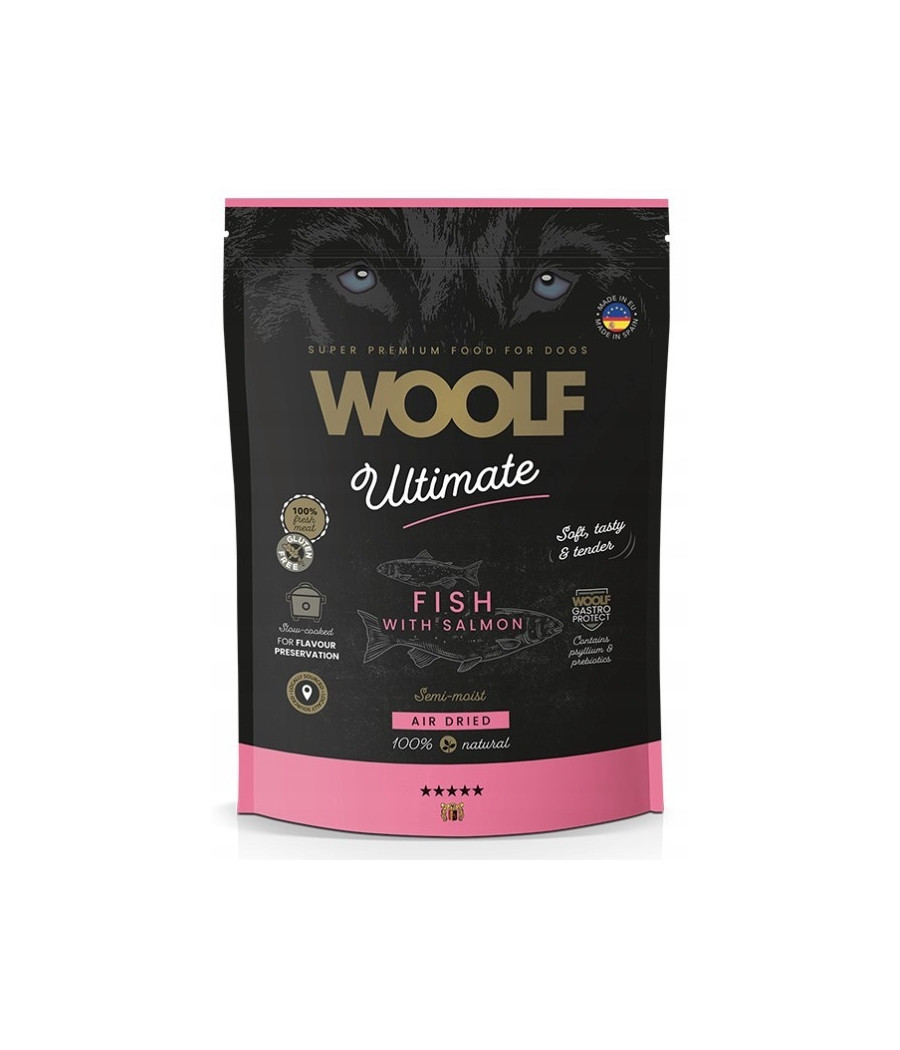 WOOLF Półwilgotna karma - Ultimate Soft Dog Fish With Salmon - łosoś 1kg WOOLF Półwilgotna karma - Ultimate Soft Dog Fish With Salmon - łosoś 1kg