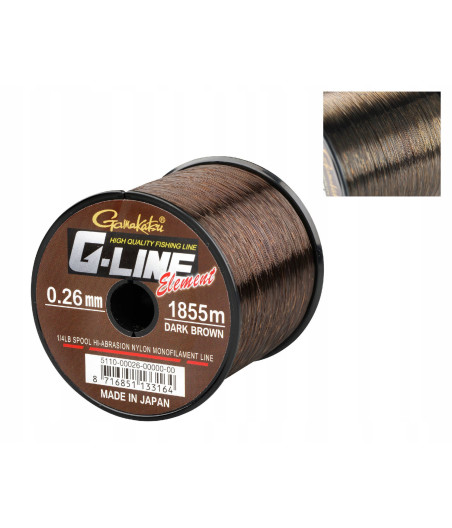 ŻYŁKA ELEMENT DARK BROWN 0.30M 1325M GAMAKATSU
