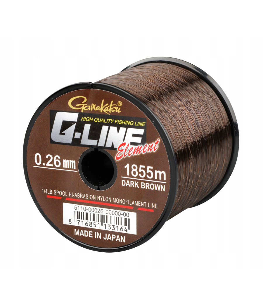 ŻYŁKA ELEMENT DARK BROWN 0.30M 1325M GAMAKATSU