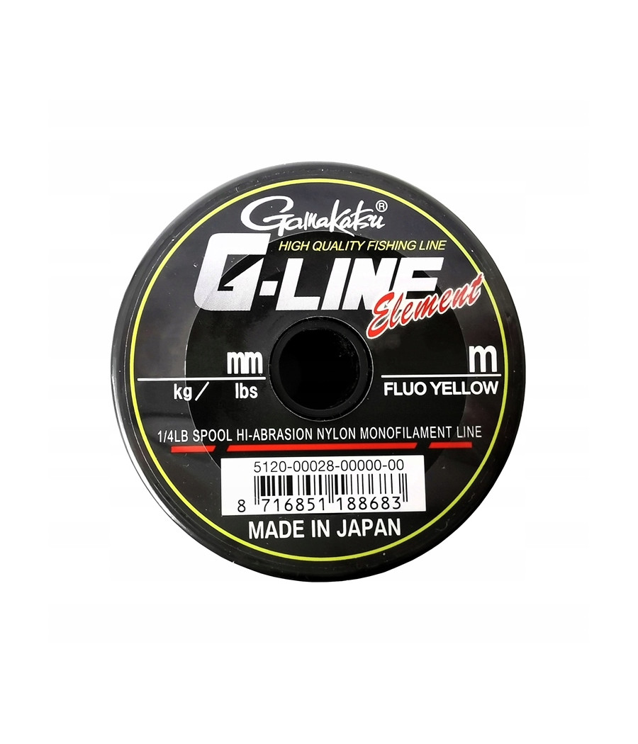 ŻYŁKA ELEMENT F-YELLOW 0.28MM 1490M GAMAKATSU ŻYŁKA ELEMENT F-YELLOW 0.28MM 1490M GAMAKATSU