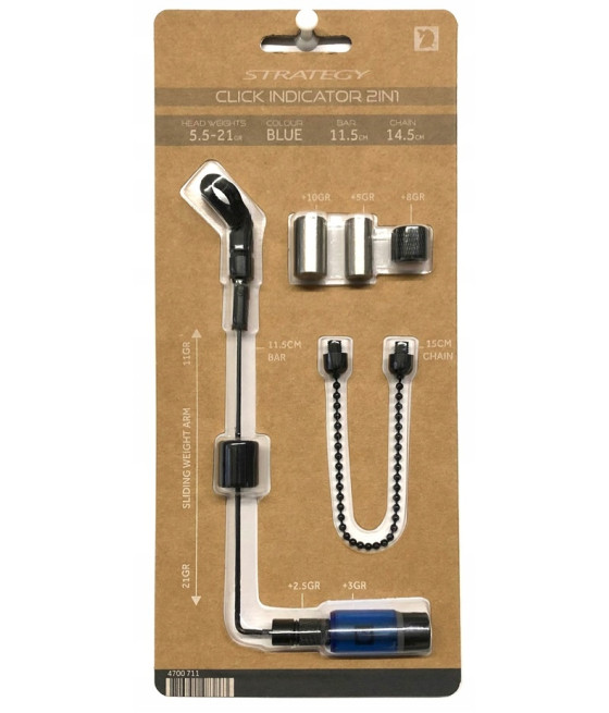 Mechaniczny sygnalizator brań SWINGER CLICK INDICATOR 2IN1 BLUE SPRO