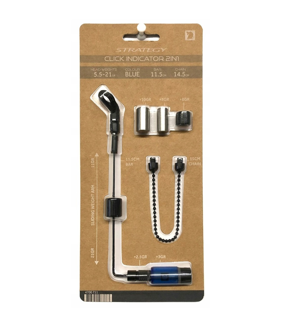 Mechaniczny sygnalizator brań SWINGER CLICK INDICATOR 2IN1 BLUE SPRO Mechaniczny sygnalizator brań SWINGER CLICK INDICATOR 2IN1 BLUE SPRO