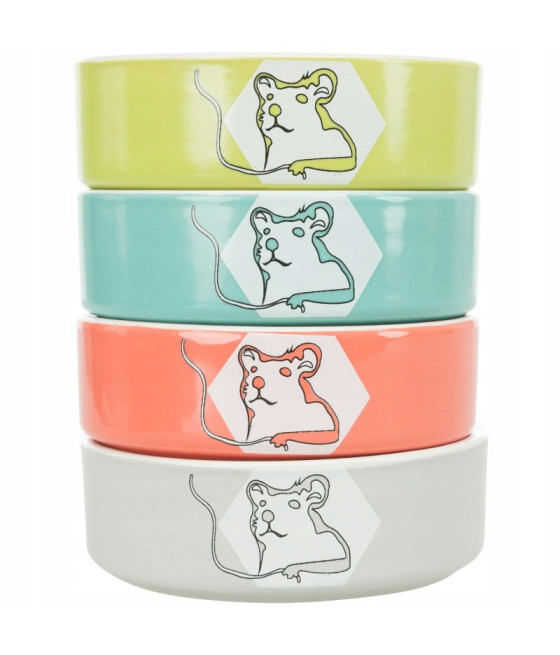 MISKA CERAMICZNA DLA CHOMIKA TRIXIE 90ML SZARA