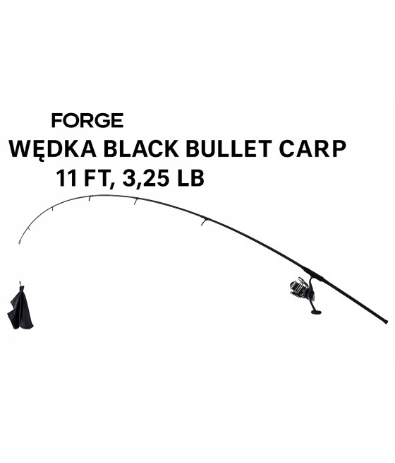 Wędka Forge Black Bullet Carp 11FT 3.25lbs karpiówka mocna lekka premium