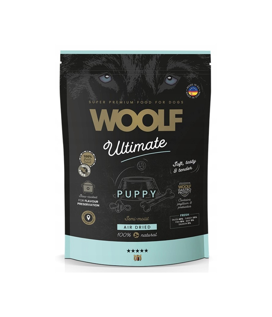 WOOLF ULTIMATE PUPPY DUCK PÓŁWILGOTNA KARMA DLA SZCZENIĄT KACZKA INDYK 1KG