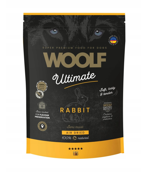 Woolf Ultimate Soft Dog Rabbit Królik 1kg półwilgotna
