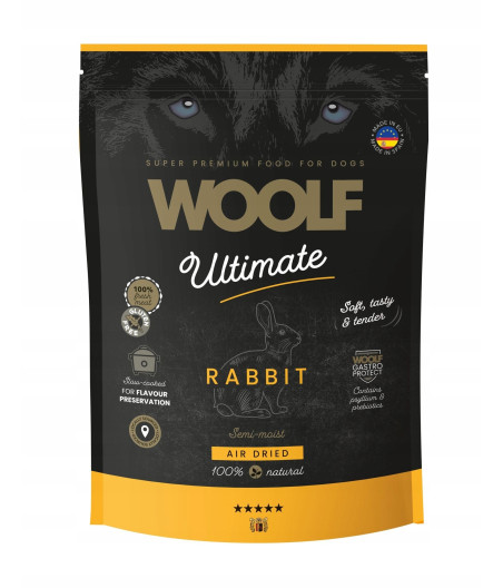 Woolf Ultimate Soft Dog Rabbit Królik 1kg półwilgotna