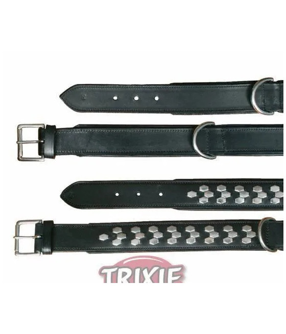 Active obroża skórzana 55-65cm/40mm czarna