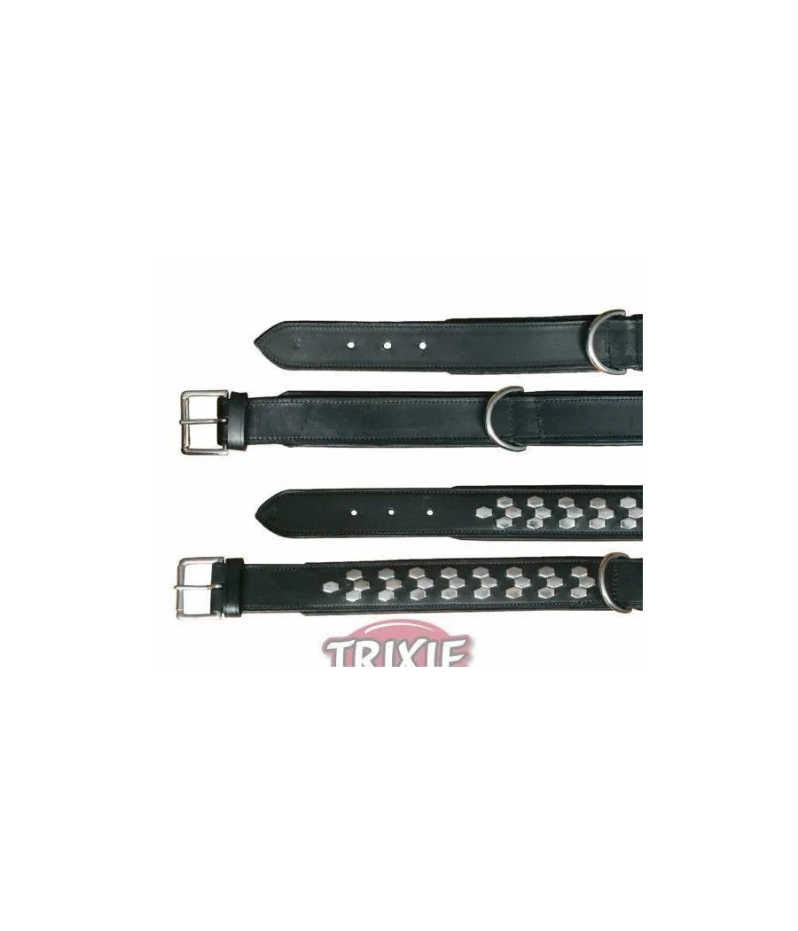 Active obroża skórzana 55-65cm/40mm czarna