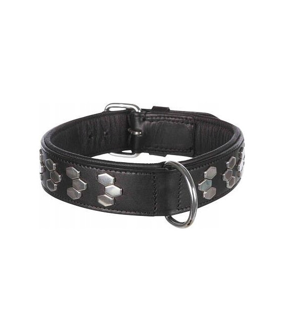 Active obroża skórzana 55-65cm/40mm czarna