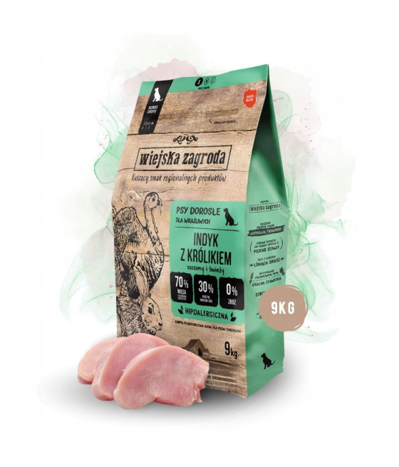 Wiejska Zagroda karma sucha królik 9 kg