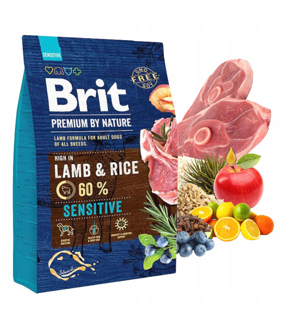 Brit Premium By Nature SENSITIVE LAMB 3kg Jagnięcina