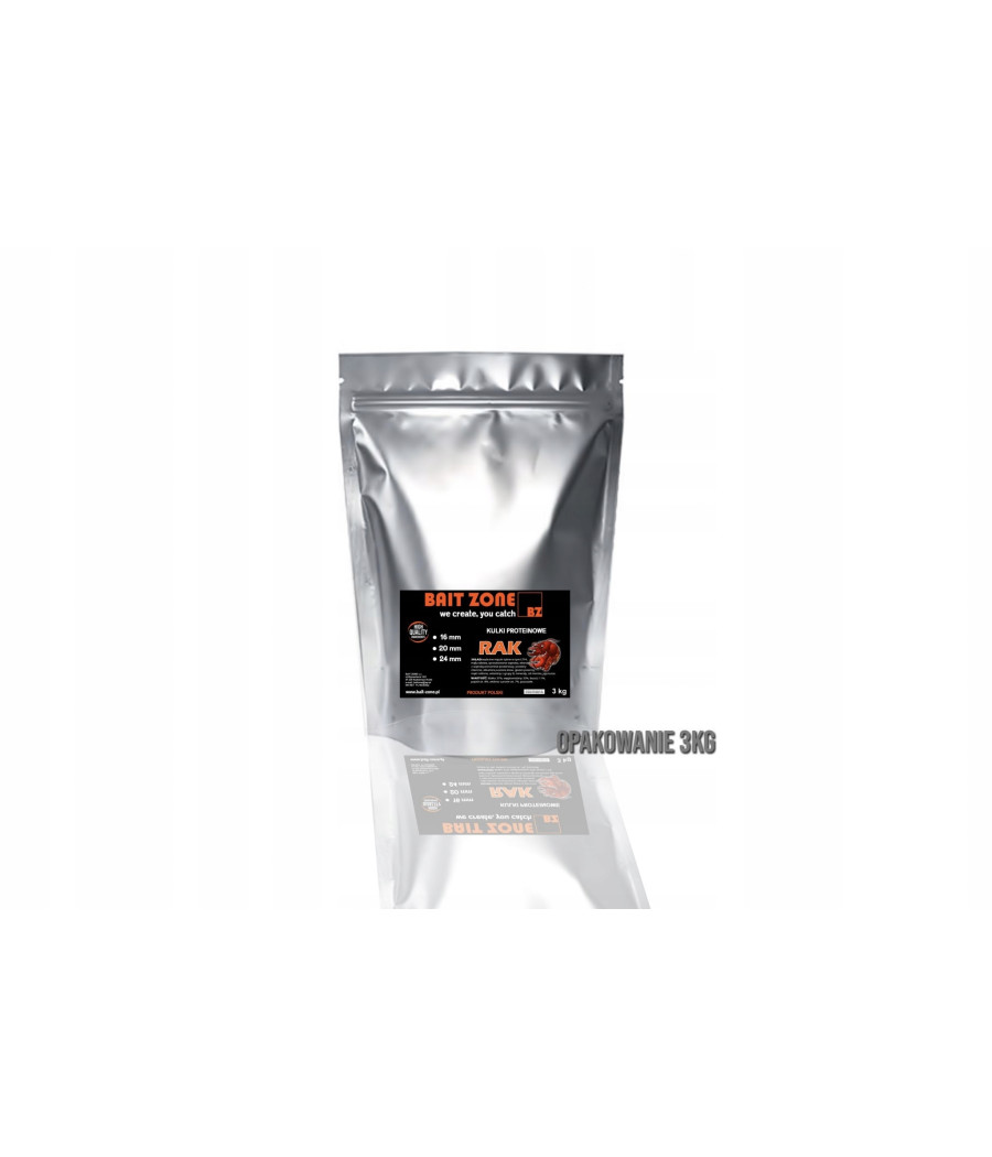 Bait-Zone kulki zanętowe RAK - 16mm/3kg Bait-Zone kulki zanętowe RAK - 16mm/3kg