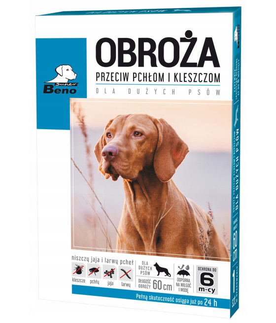 SUPER BENO - OBROŻA NA PCHŁY I KLESZCZE 60CM
